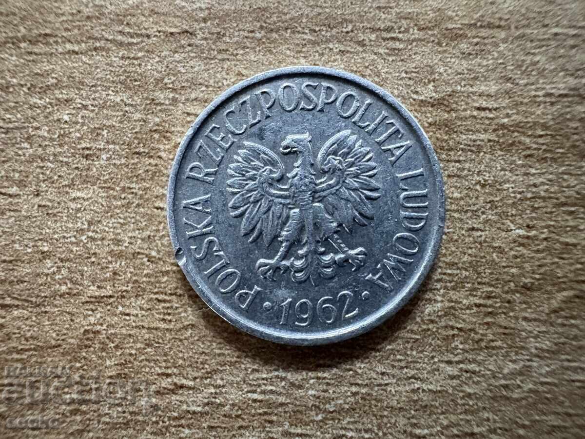 Polonia - 5 groși (1962) cu preț 0.35 BGN | € 0.18