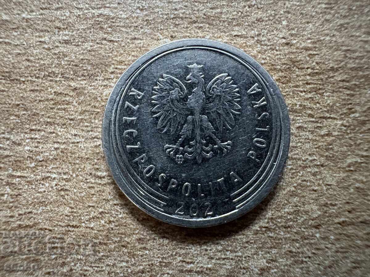 Полша - 10 гроша (2021) с цена 0.35 лв. | € 0.18 Полша - 10 гроша (2021) с цена 0.35 лв. | € 0.18