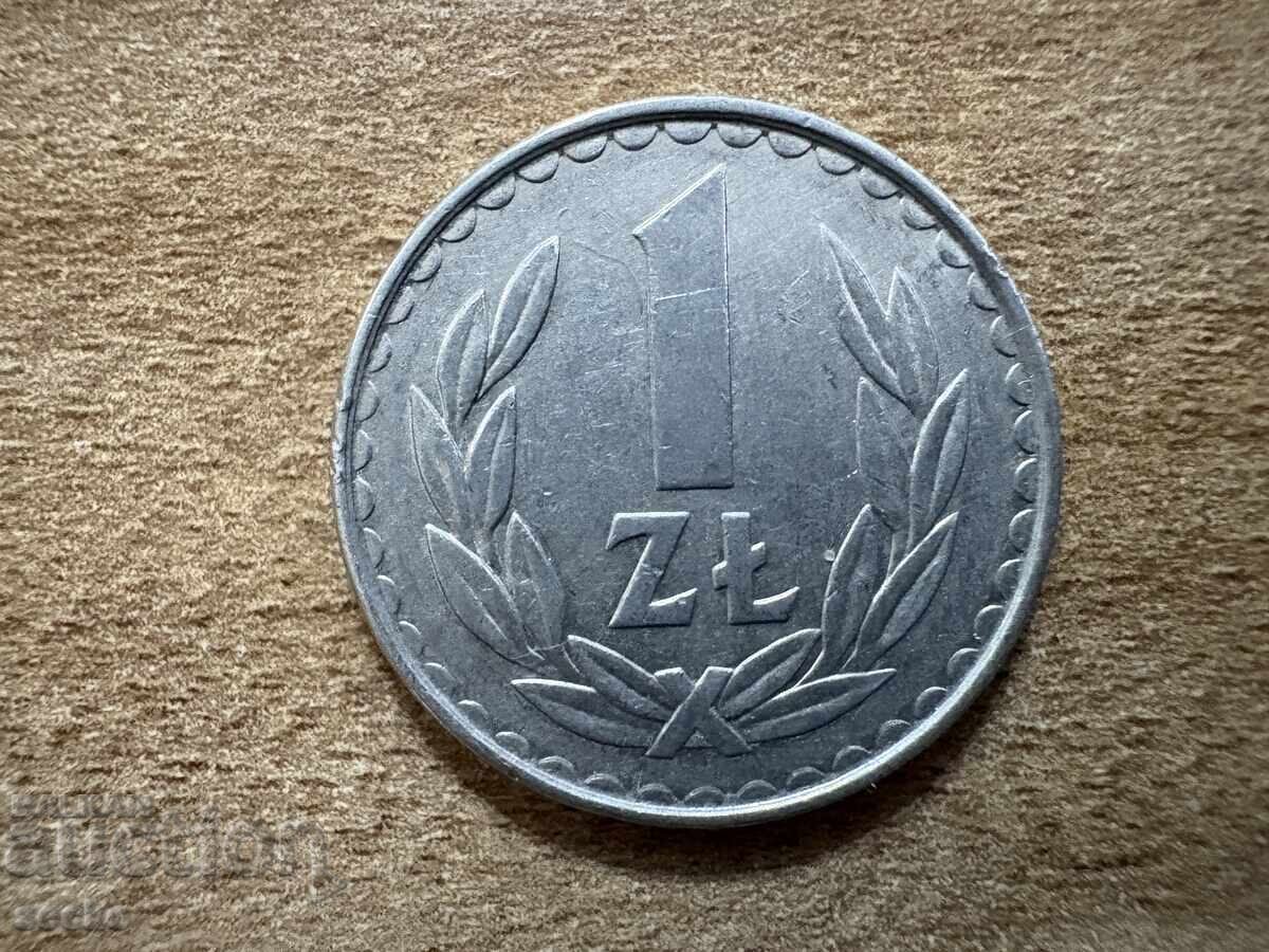 Polonia - 1 zloți (1985) Polonia - 1 zloți (1985)