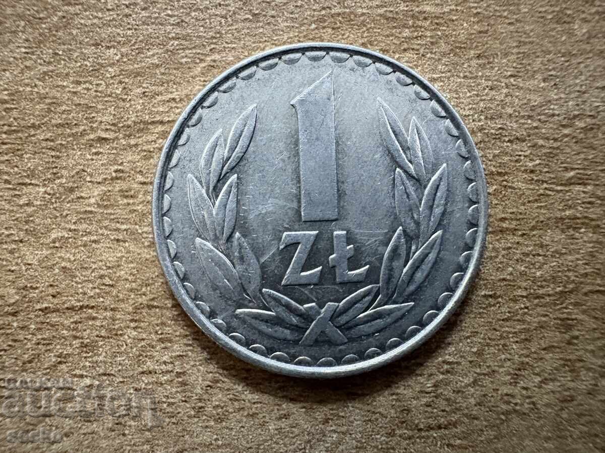 Полша - 1 злота (1986)