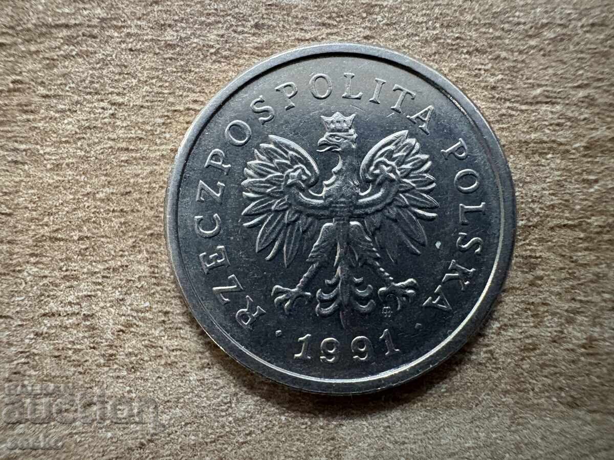 Polonia - 1 zloți (1991) cu preț € 0.18 | 0.35 BGN