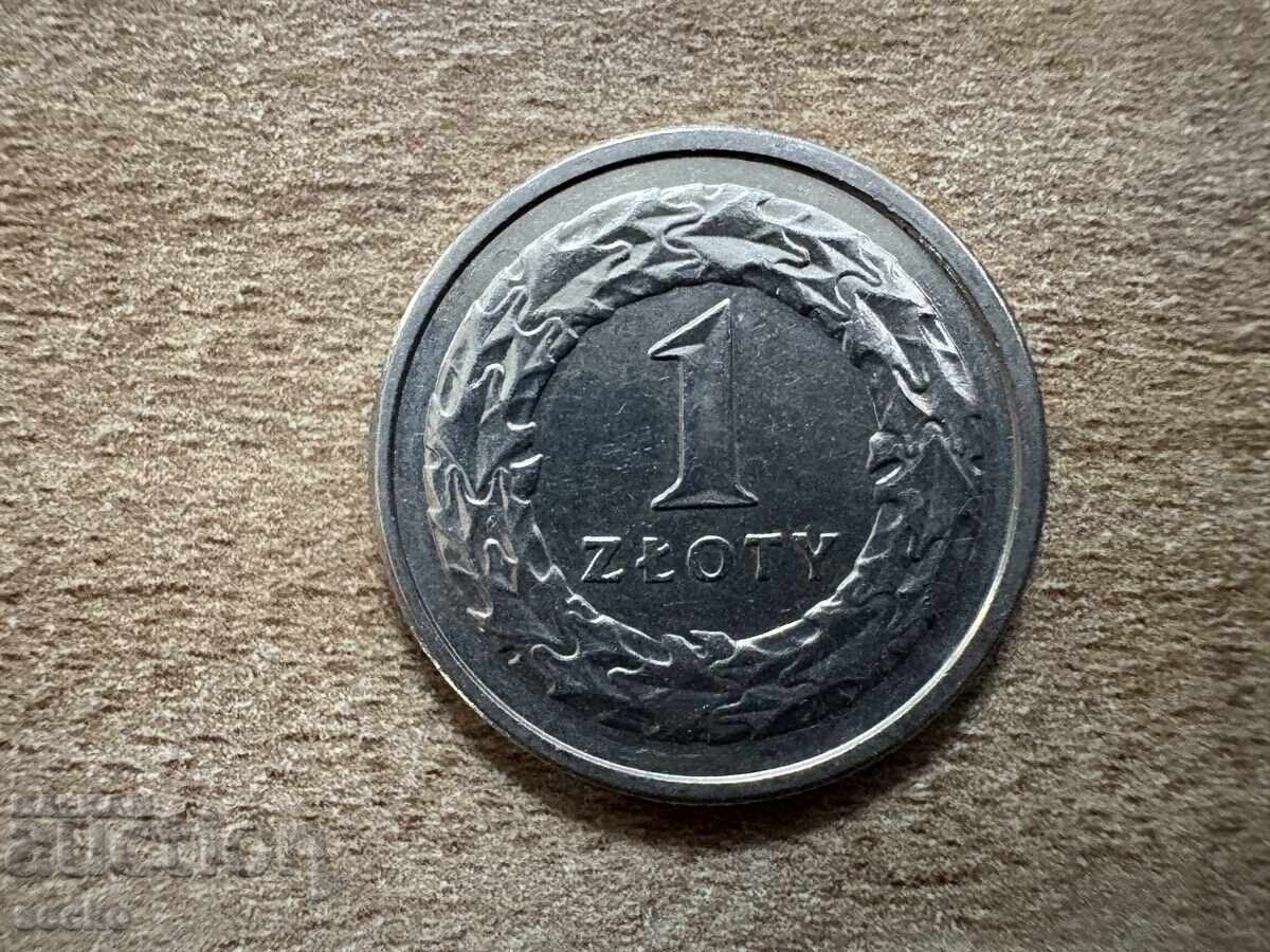 Polonia - 1 zloți (1991)