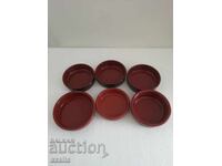 6 ceramic dessert bowls/molds