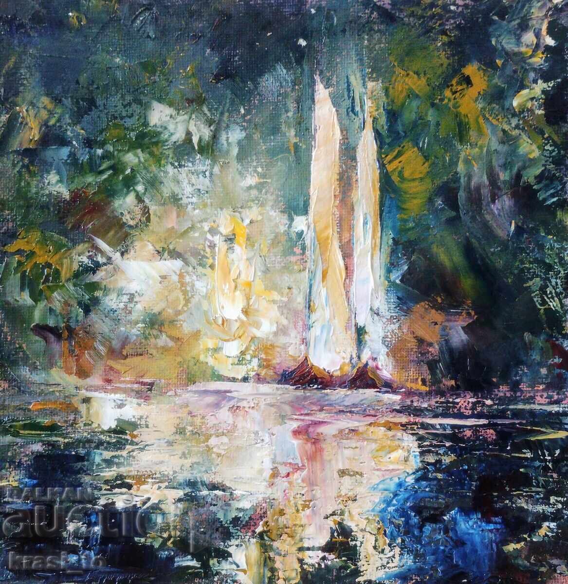 Φωτογραφία του συγγραφέα. Ελαιοχρωματισμοί σε καμβά. Φωτογραφία του συγγραφέα. Ελαιοχρωματισμοί σε καμβά.