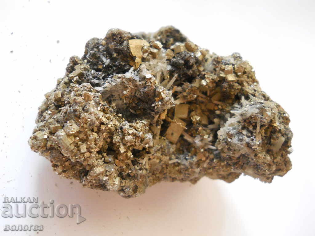 Mountain crystal in pyrite and galena with price 7.00 BGN | € 3.58