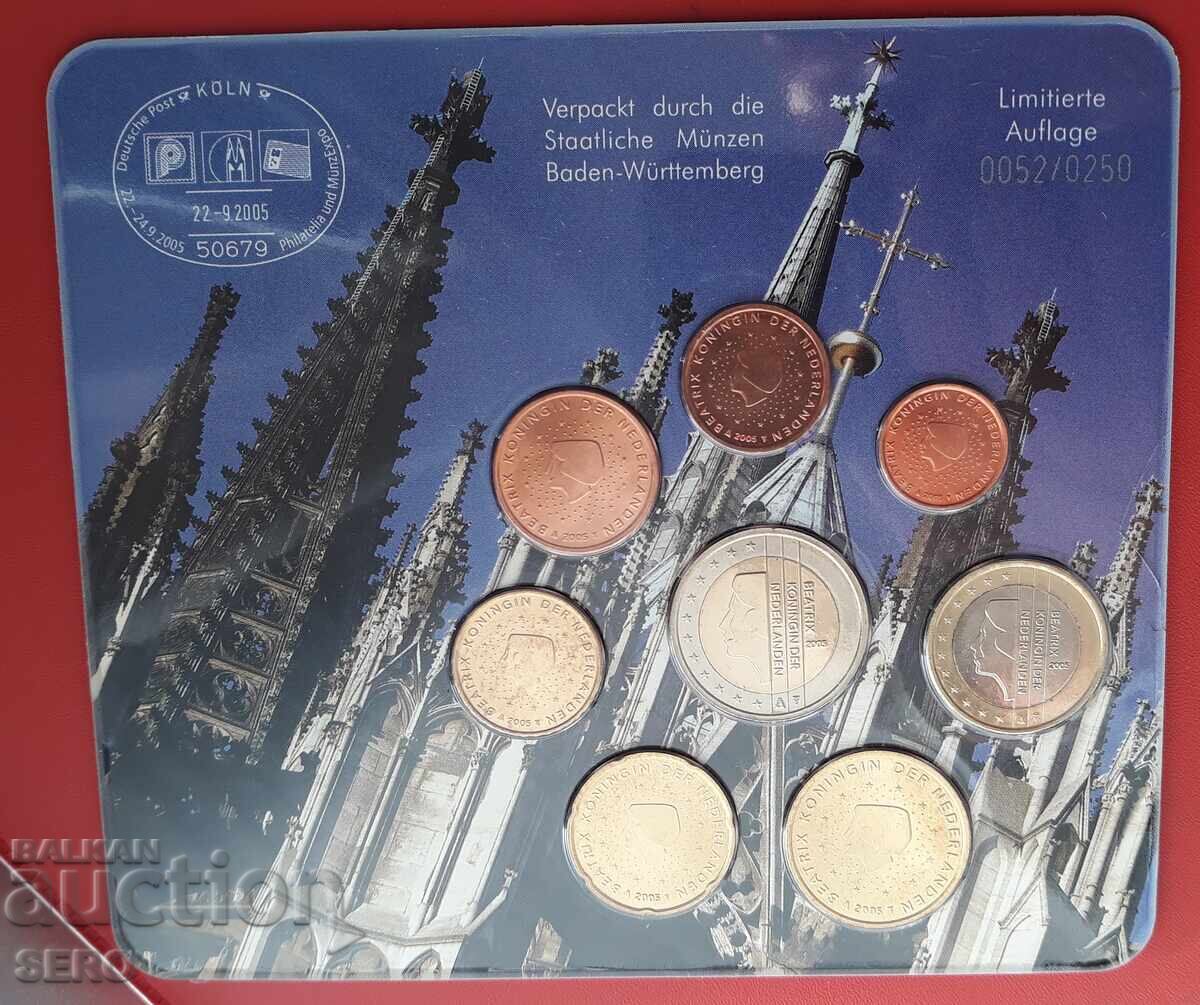 Germany-Netherlands set of 8 euro coins 2005 - mintage 250 pcs with price 23.00 BGN | € 11.76