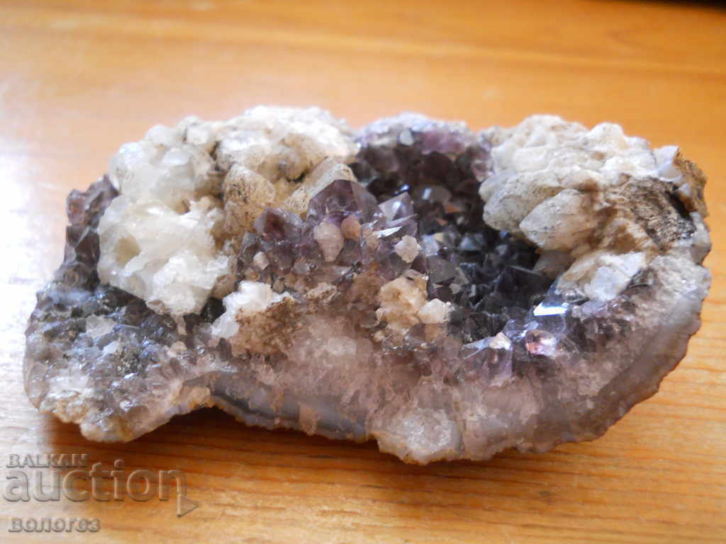 Amethyst in quartz - druse with price 30.00 BGN | € 15.34 Amethyst in quartz - druse with price 30.00 BGN | € 15.34