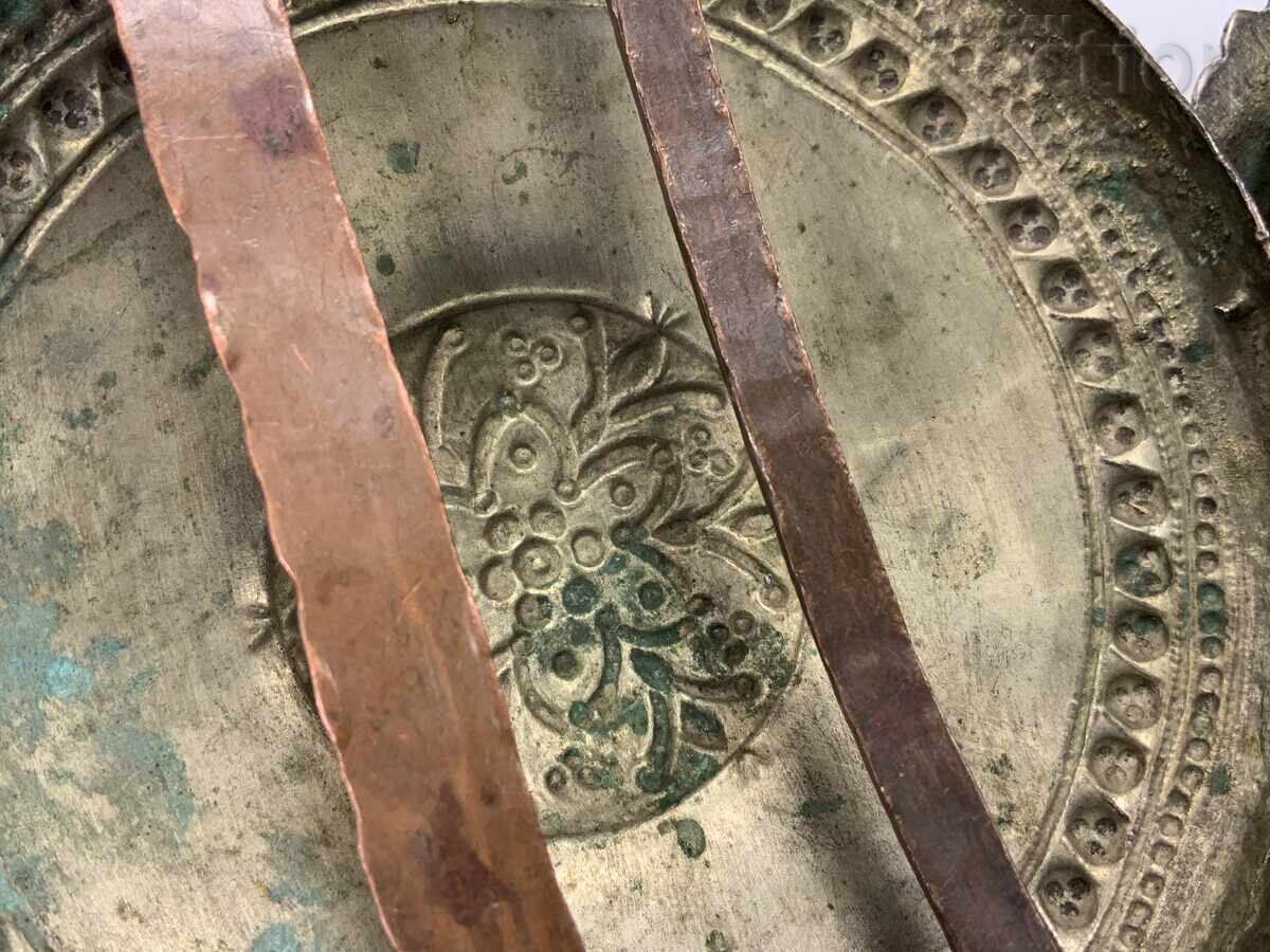 Revival-era silver paftas (belt ornaments), cut, forged, uncleaned - 6