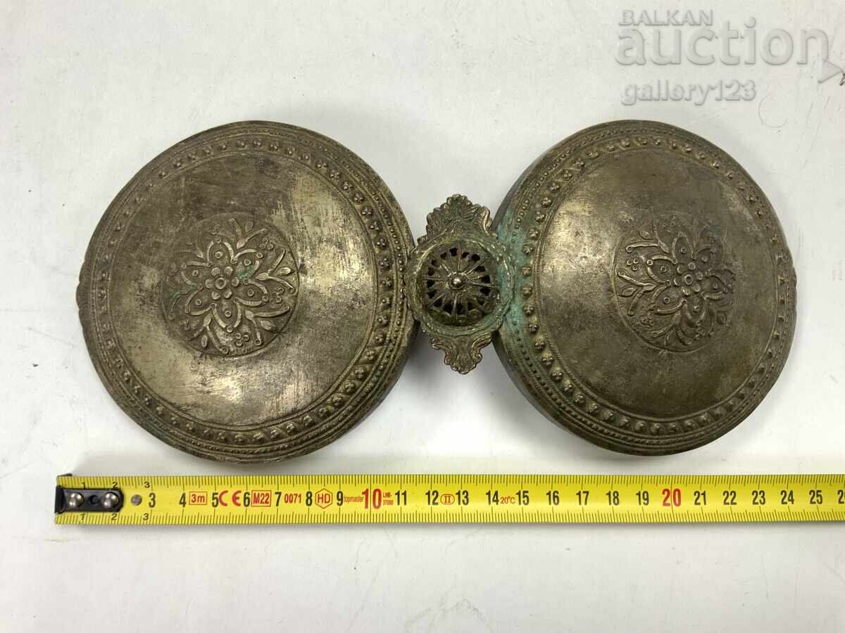 Revival-era silver paftas (belt ornaments), cut, forged, uncleaned