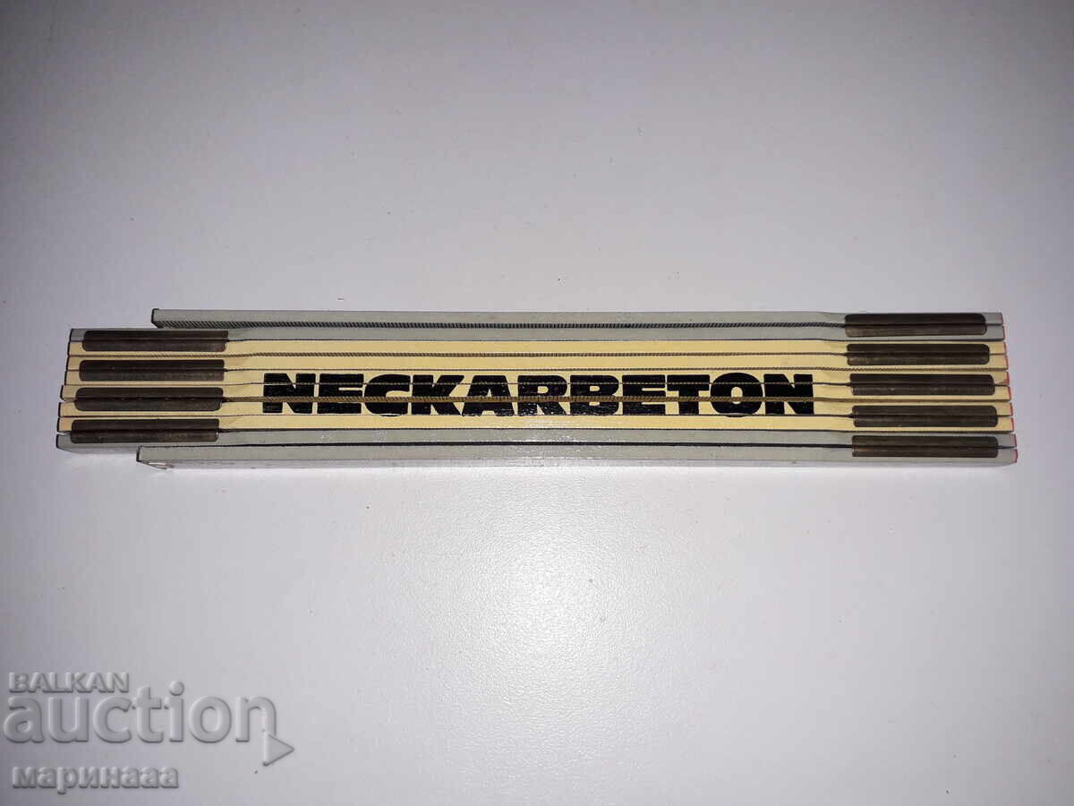 NEW METER. WOOD, BRASS. GERMANY NEW METER. WOOD, BRASS. GERMANY