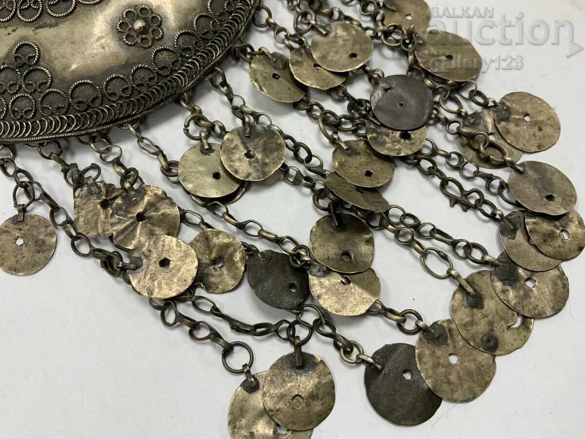 Revival-era silver filigree tepelek, uncleaned with price 12.00 BGN | € 6.14