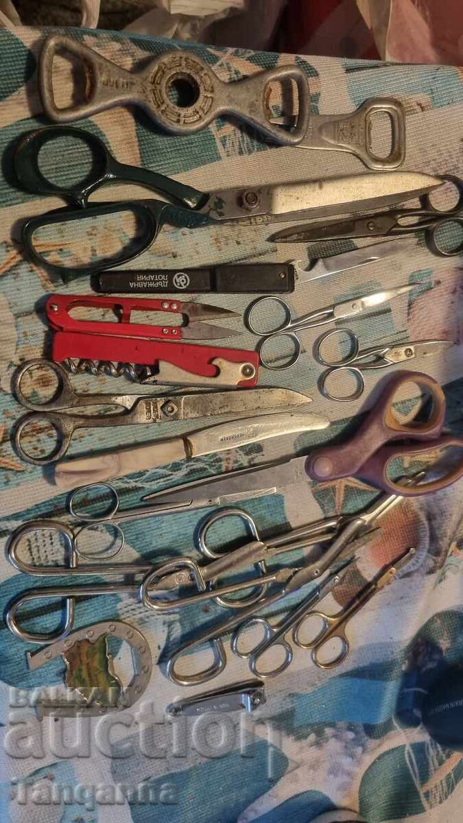 Diverse cuțite foarfece