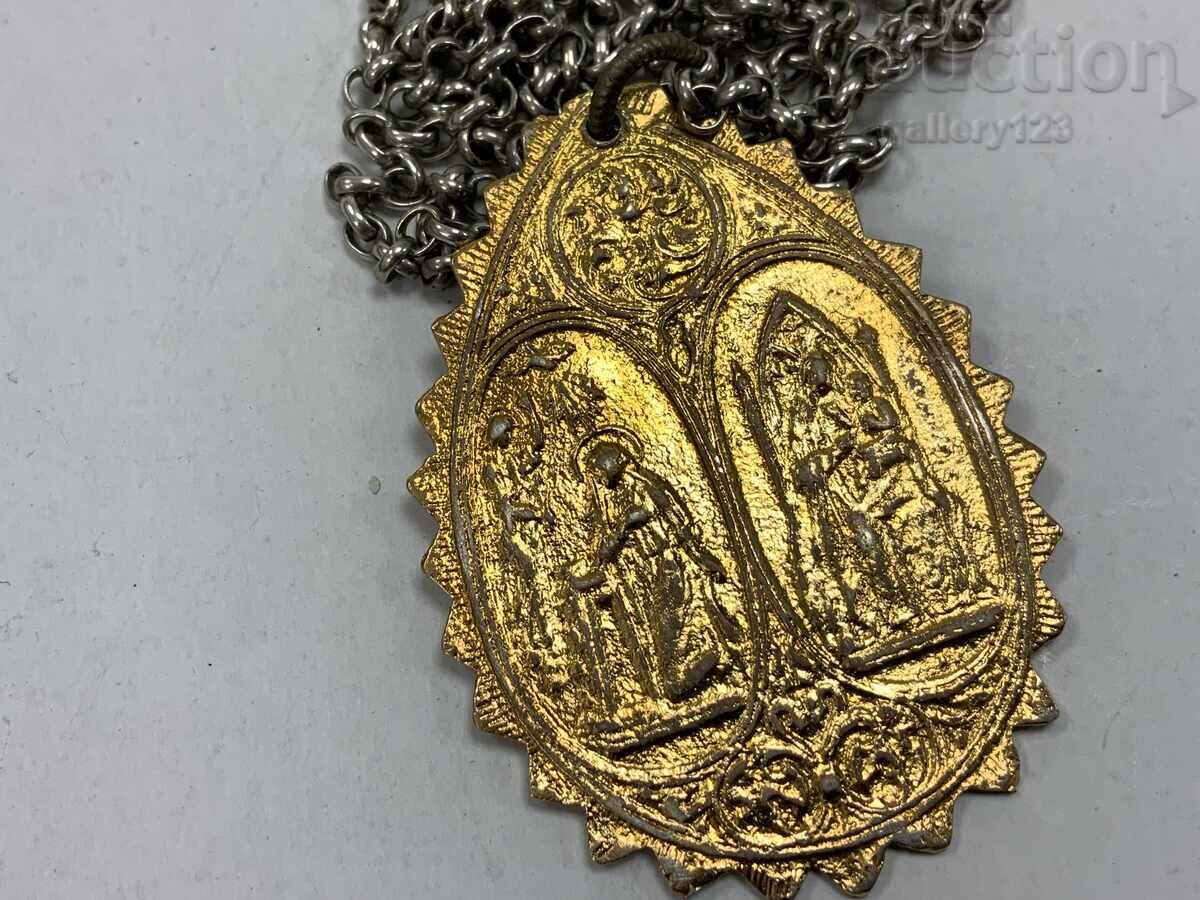 Δημοπρασία Αναγεννησιακή βάπτιση ασήμι επιχρύσωση αμφίπλευρη