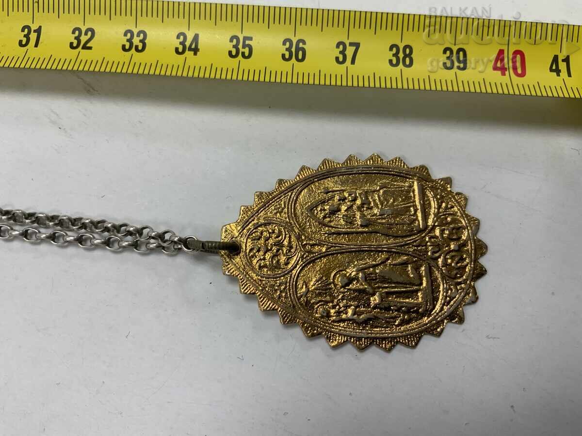 Αναγεννησιακή βάπτιση ασήμι επιχρύσωση αμφίπλευρη - 6