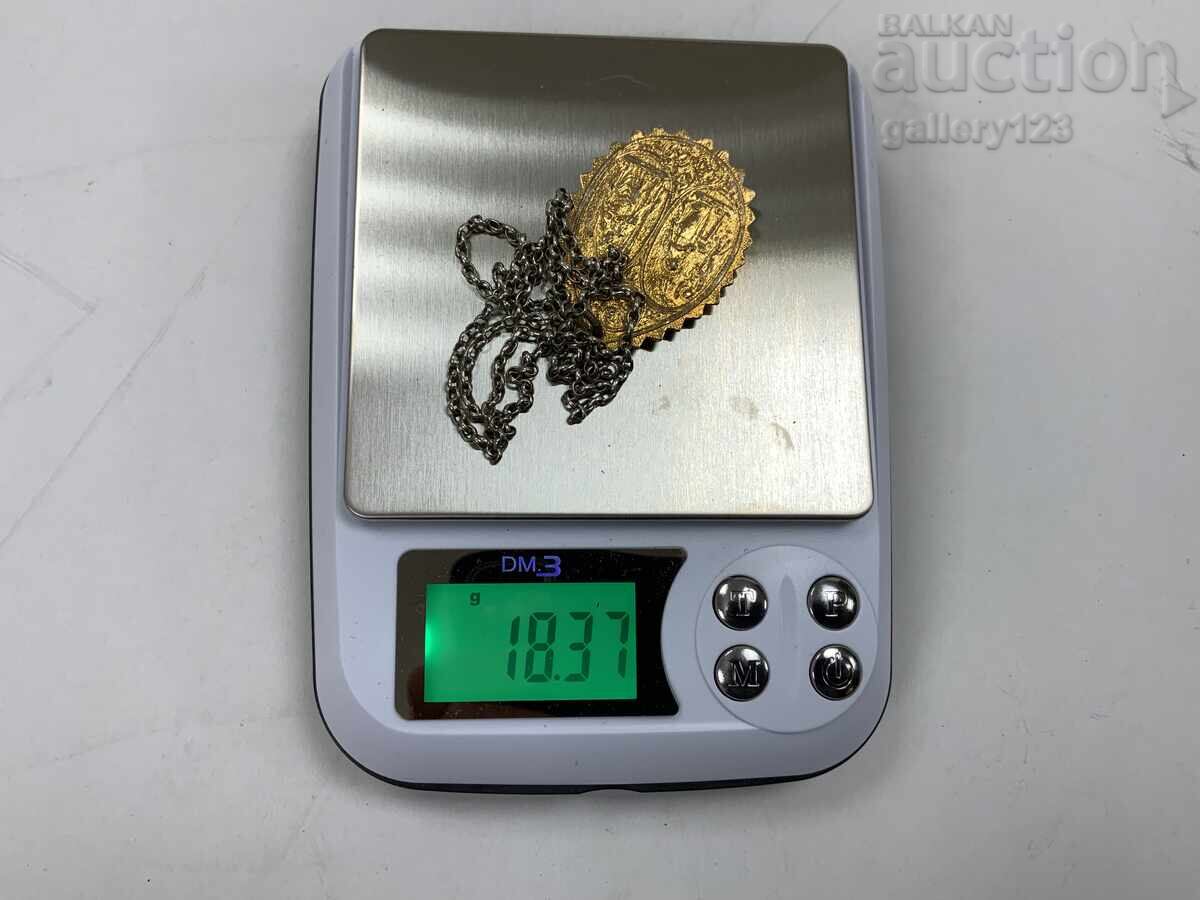 Αναγεννησιακή βάπτιση ασήμι επιχρύσωση αμφίπλευρη - 7