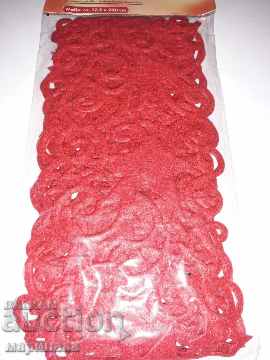 Δημοπρασία Vintage γιρλάντα από τσόχα. Γερμανία Δημοπρασία Vintage γιρλάντα από τσόχα. Γερμανία