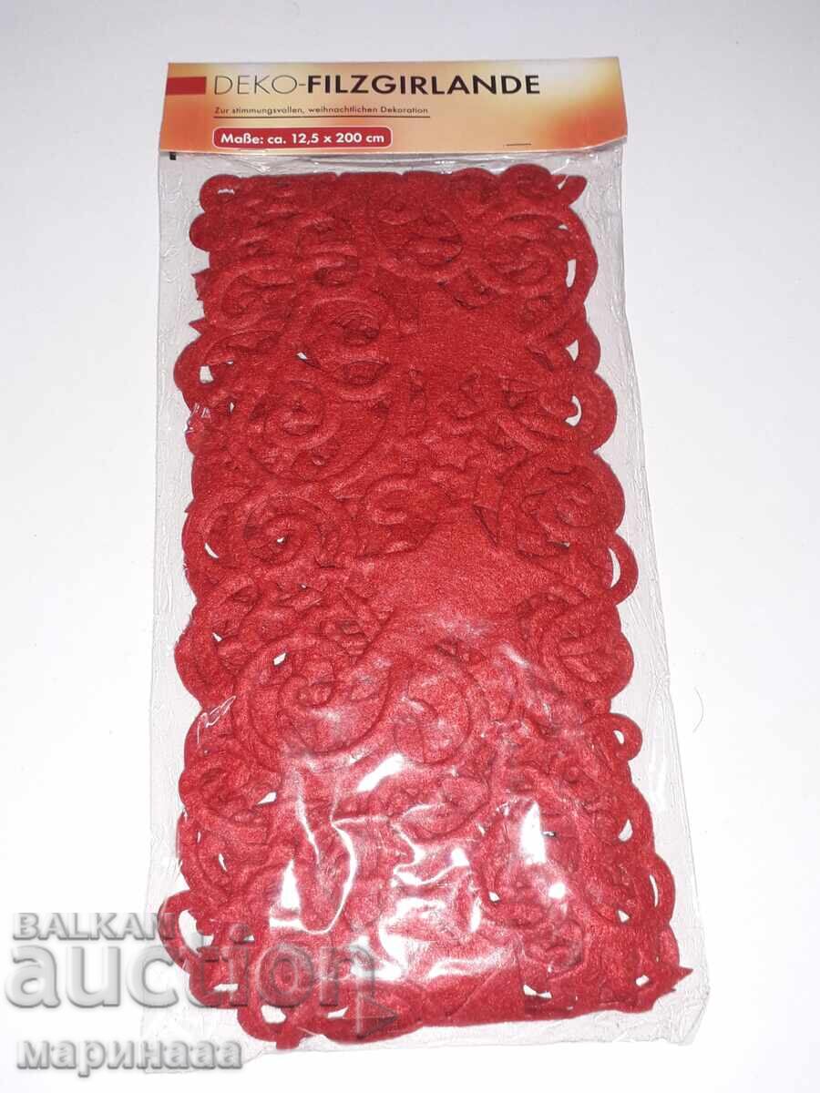 Vintage γιρλάντα από τσόχα. Γερμανία Vintage γιρλάντα από τσόχα. Γερμανία