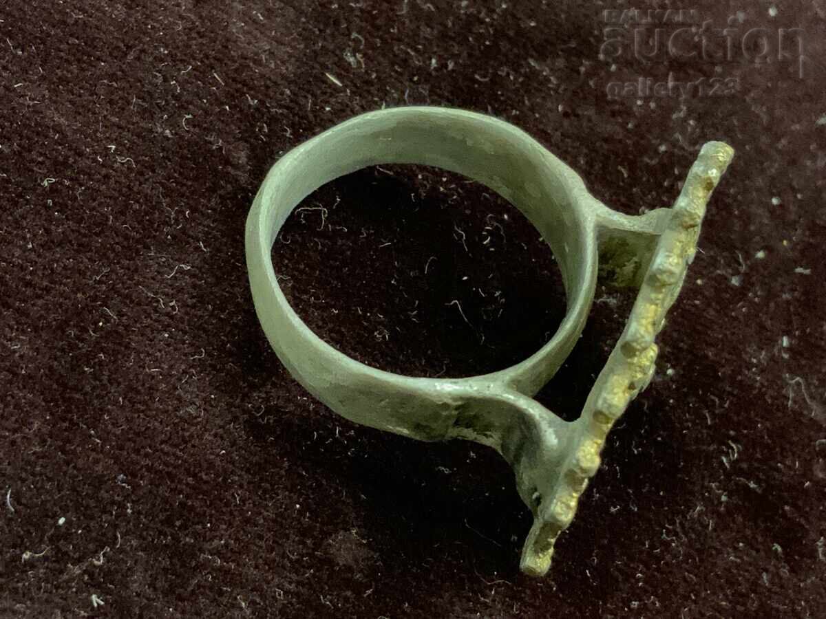 Delivery of Revival ring, Cveti enamel, silver, chased