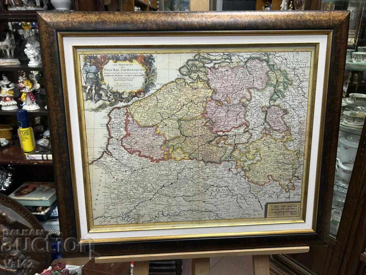 Map "Pays-Bas Catholiques" (Old Catholic Netherlands)