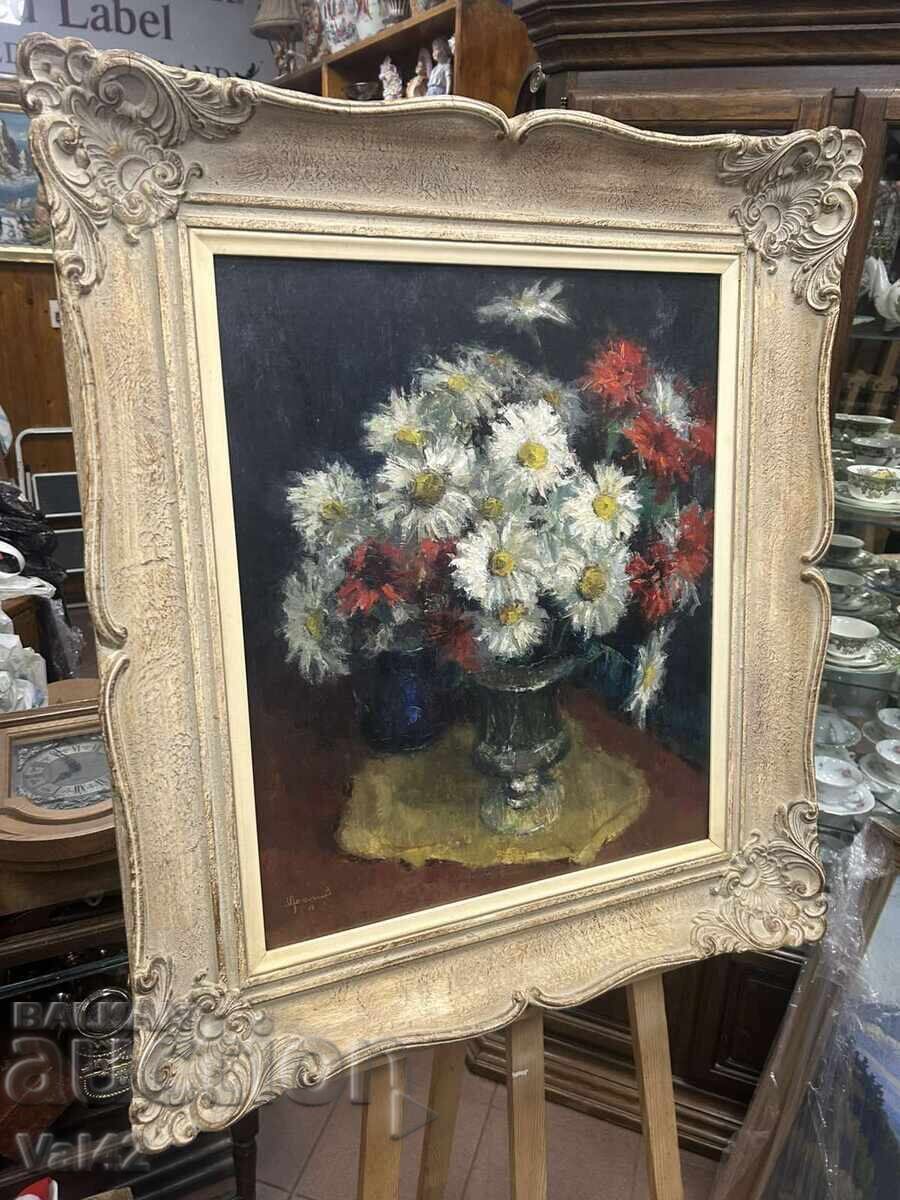 Δημοπρασία Νεκρή φύση με λευκά και κόκκινα λουλούδια Δημοπρασία Νεκρή φύση με λευκά και κόκκινα λουλούδια