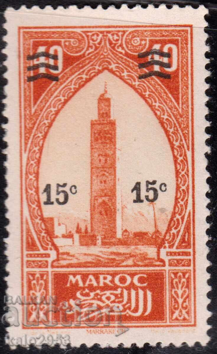Franța/ Maroc - 1930 - Emisiune obișnuită cu supratipar nominal, MNH Franța/ Maroc - 1930 - Emisiune obișnuită cu supratipar nominal, MNH