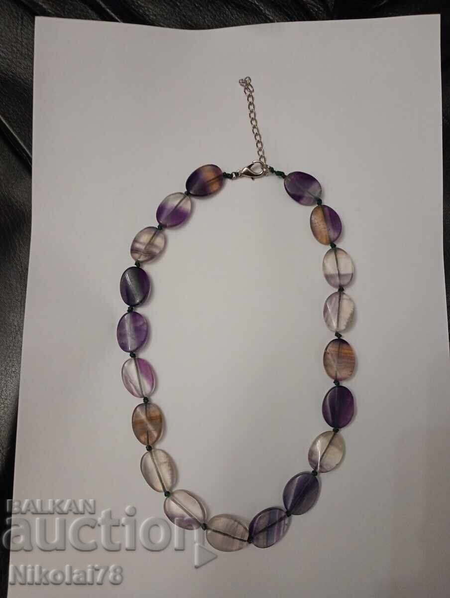 Auction  New Amethyst Necklace - 45 cm