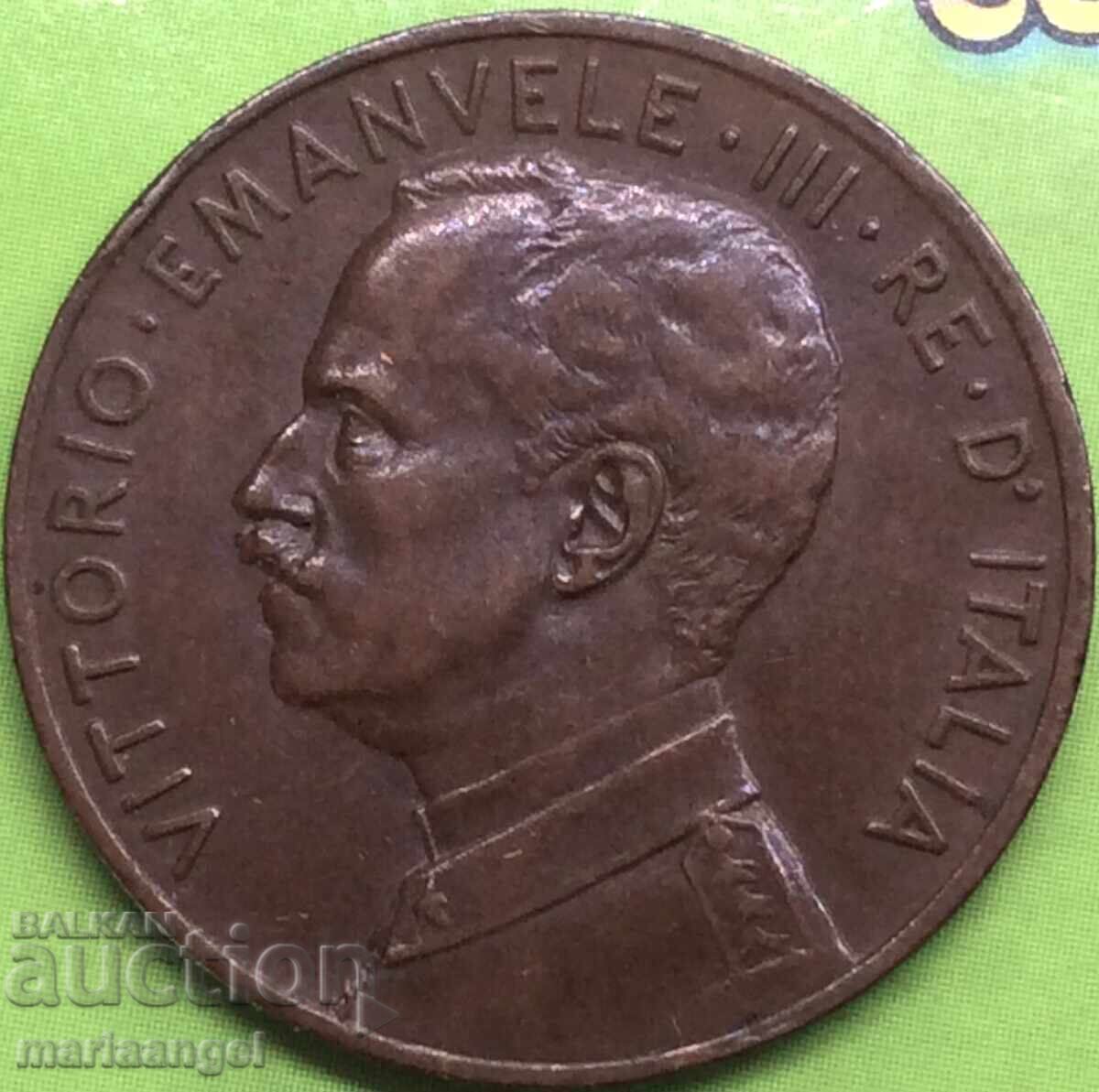 5 чентесими 1915 Италия голяма медна монета с цена 25.00 лв. | € 12.78