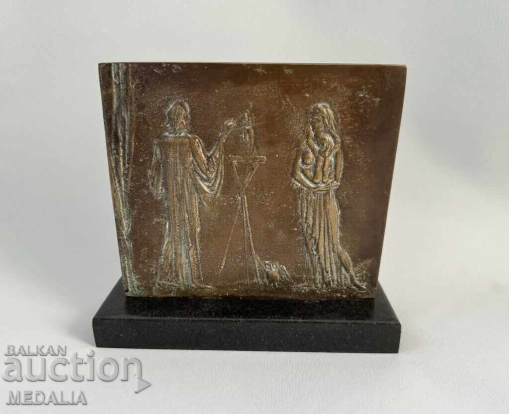 Georgi Chapkanov - "In the Sculptor's Studio" - bronze - signed