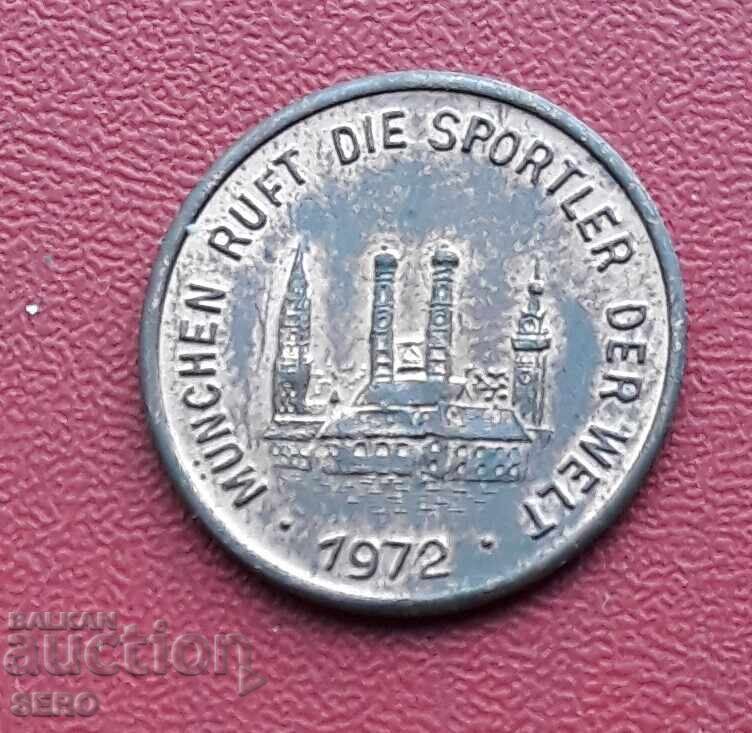 Medal - Germany - Olympic Games 1972 in Munich with price 0.81 BGN | € 0.41