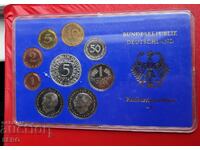 Germania - SET 1974 J din 9 monede/5 mărci 1974 argint