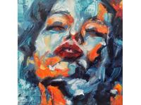 Φωτογραφία του συγγραφέα. Ελαιοχρωματισμοί σε καμβά.