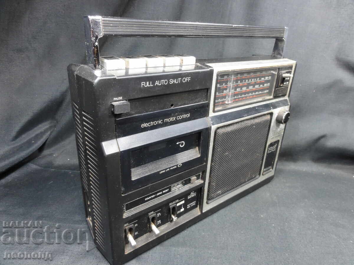 Auction  BZC OLD RETRO TRANSISTOR RADIO CASSETTE PHILIPS