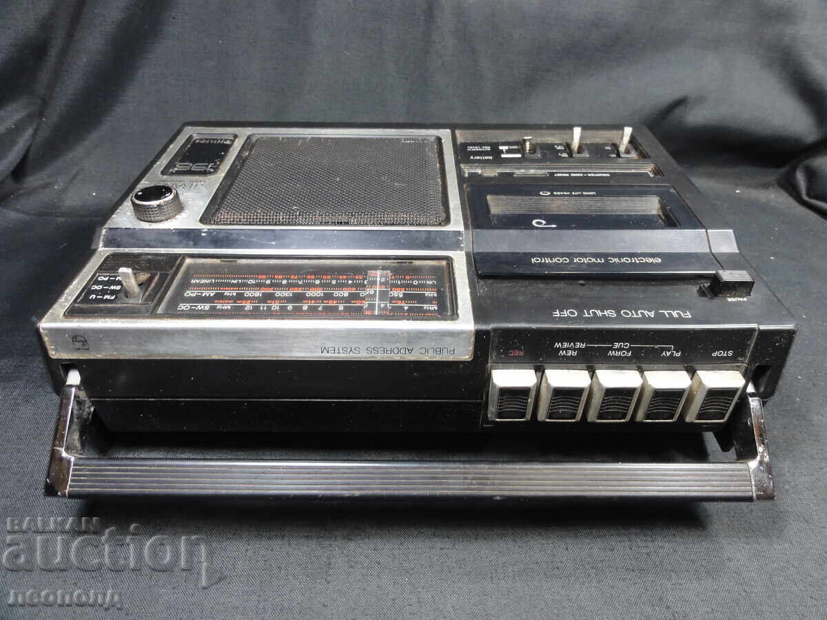 BZC OLD RETRO TRANSISTOR RADIO CASSETTE PHILIPS - 5
