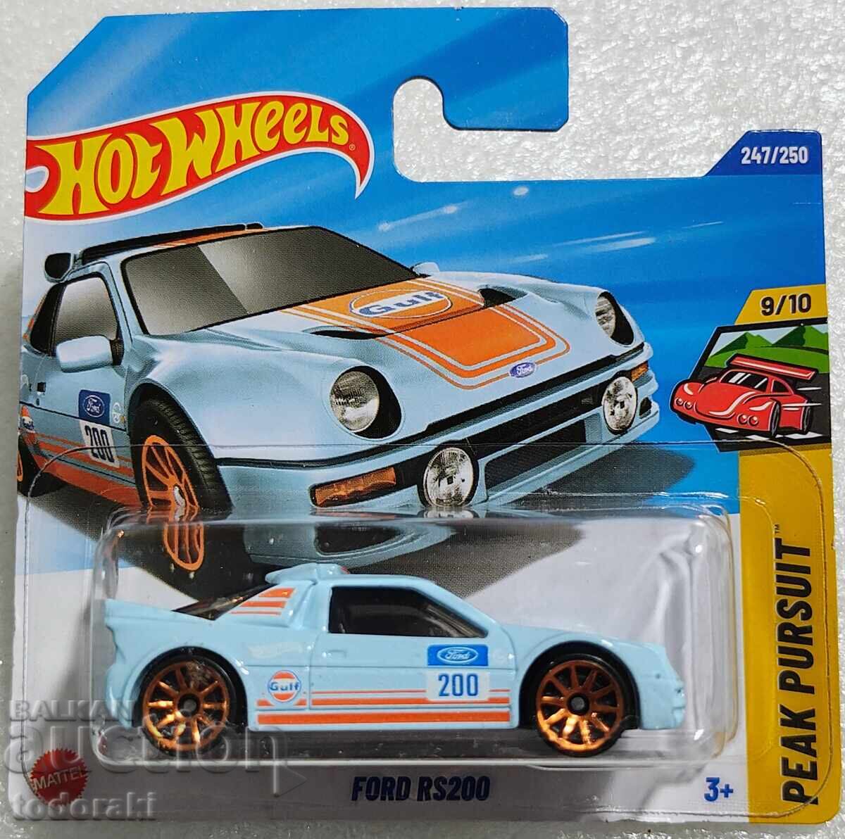 Hot Wheels Ford RS200 Gulf Hot Wheels 1:64 Ford Gulf Car