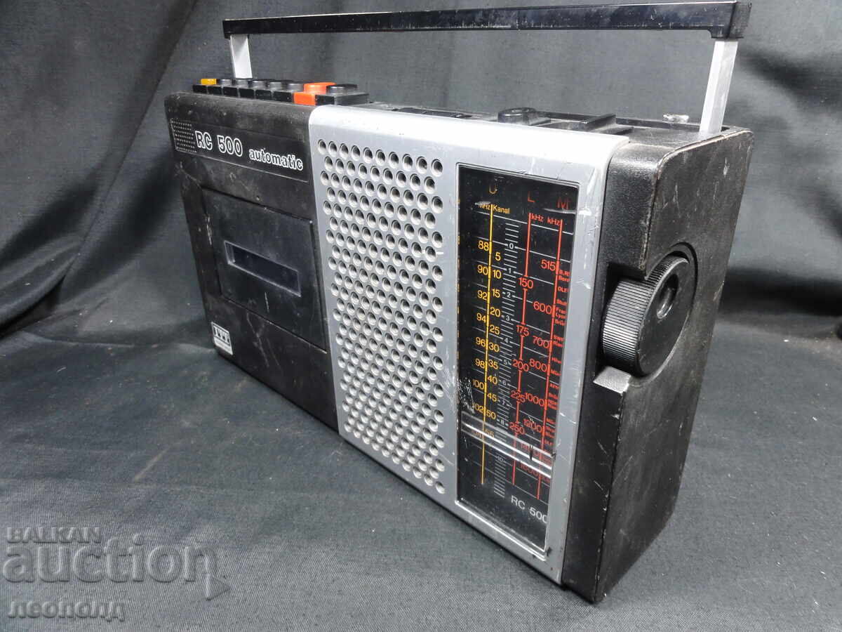 BZC STAR RETRO TRANSISTOR RADIO CASSETTE RECORDER ITT RC 500 with price 14.00 BGN | € 7.16 BZC STAR RETRO TRANSISTOR RADIO CASSETTE RECORDER ITT RC 500 with price 14.00 BGN | € 7.16