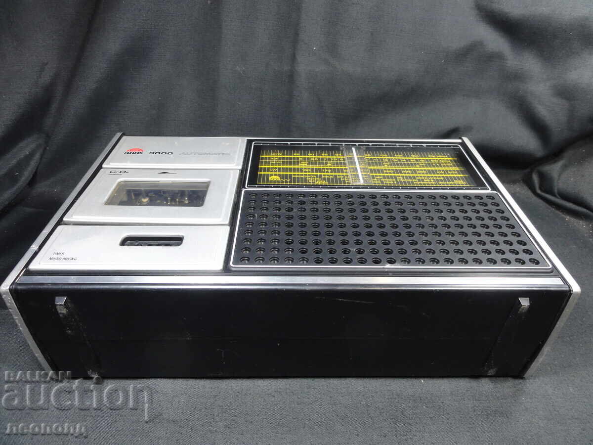 BZC STAR RETRO TRANSISTOR RADIO CASSETTE RECORDER ATLAS 3000 - 7