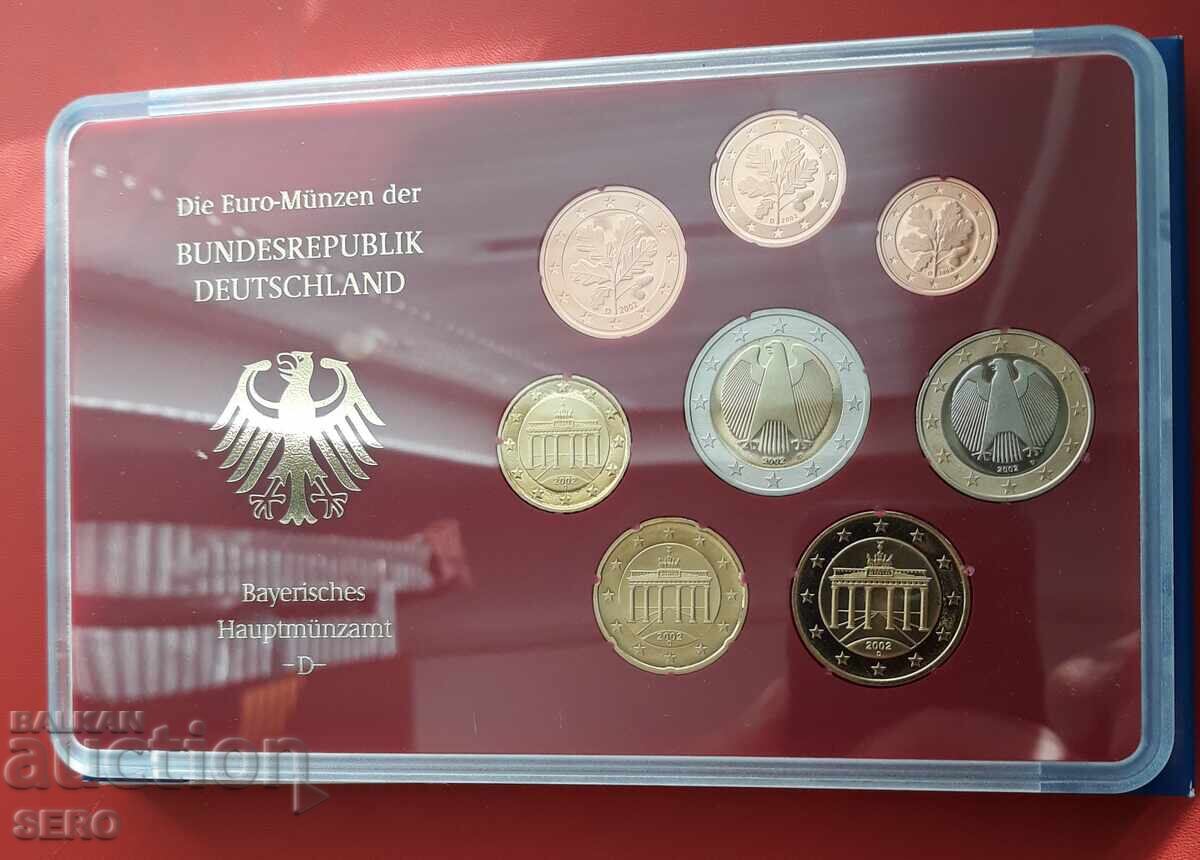 Auction  Germany - SET 2002 D-Munich from 8 Euro coins