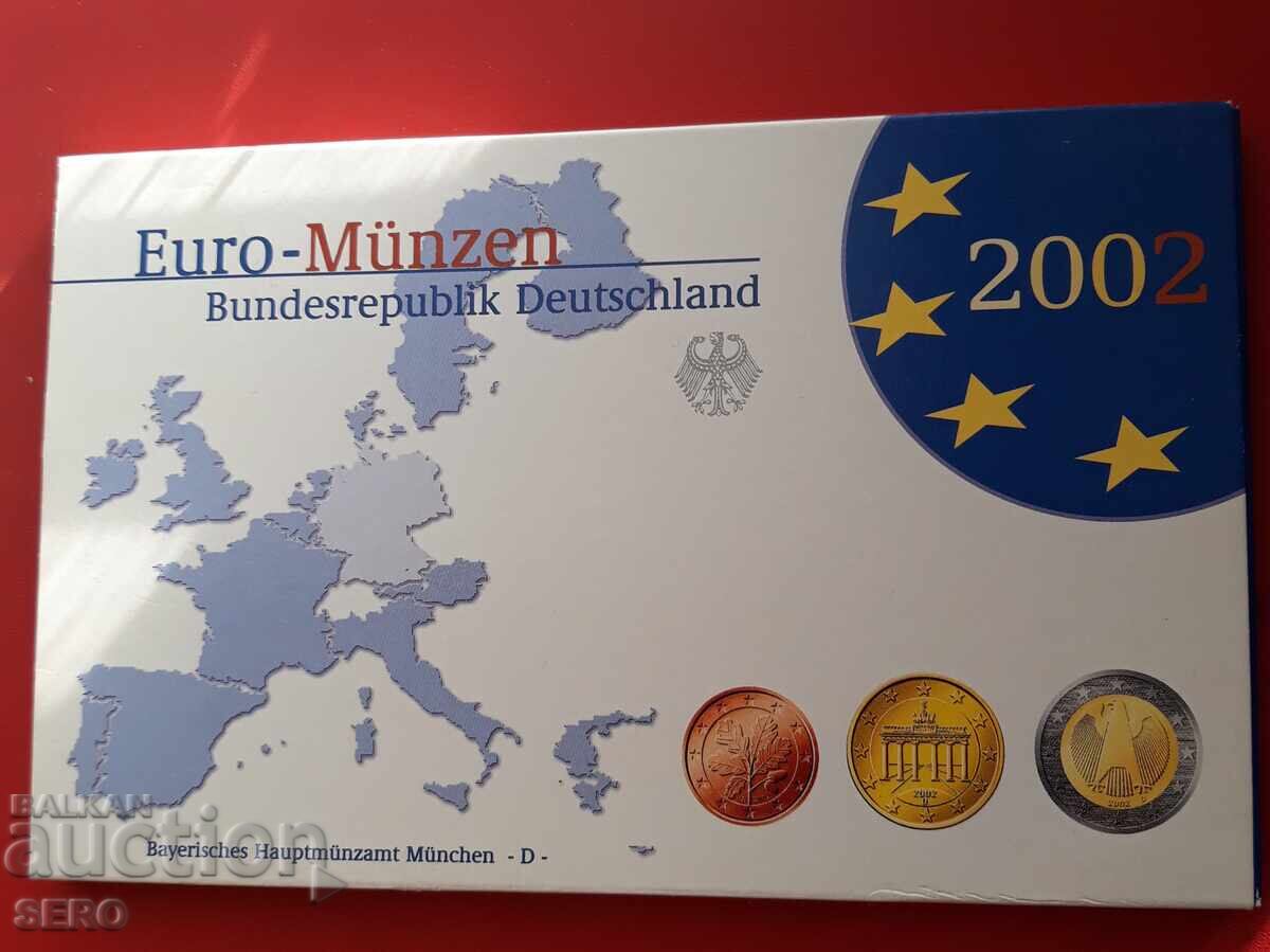 Germany - SET 2002 D-Munich from 8 Euro coins