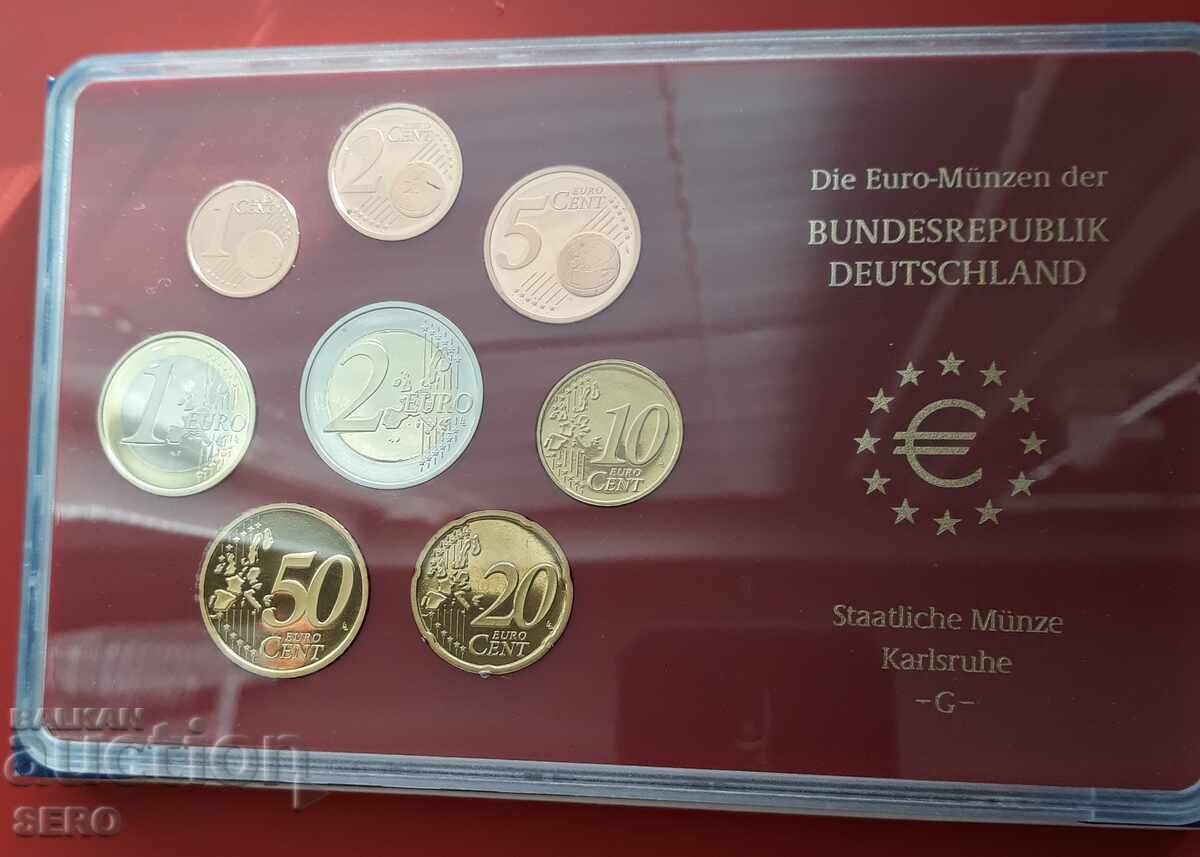 Germany - SET 2002 G - Karlsruhe from 8 Euro coins with price 16.01 BGN | € 8.19