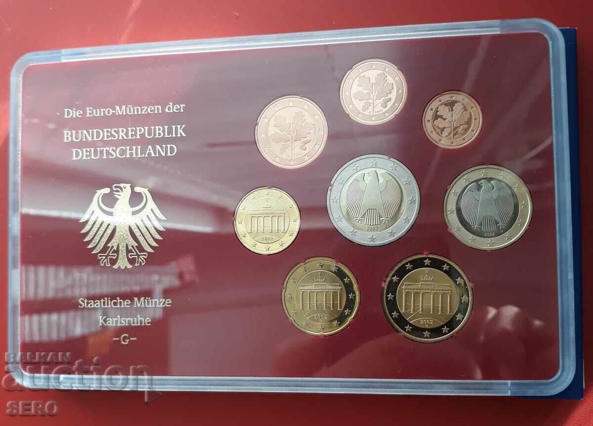 Auction  Germany - SET 2002 G - Karlsruhe from 8 Euro coins