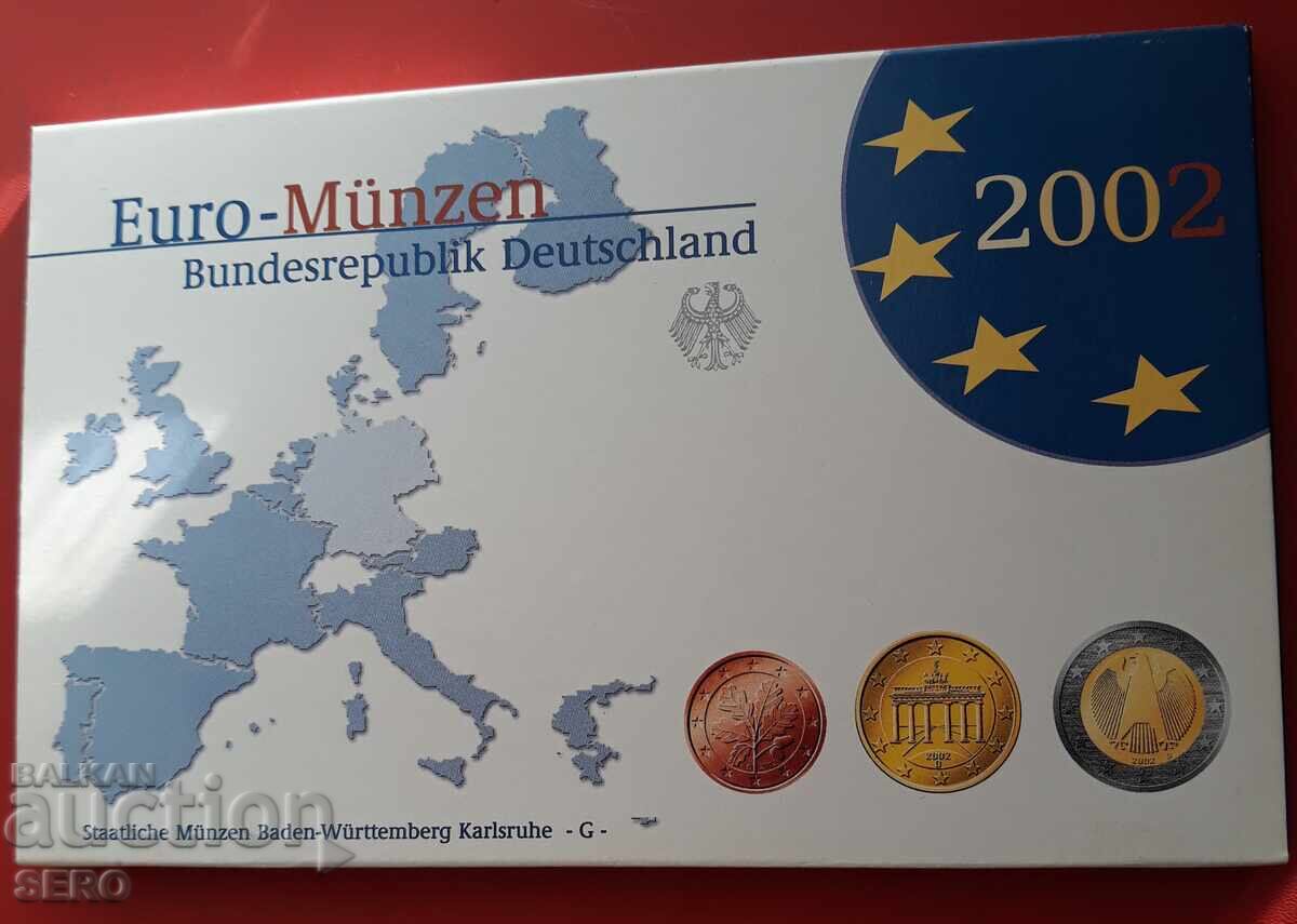 Germany - SET 2002 G - Karlsruhe from 8 Euro coins