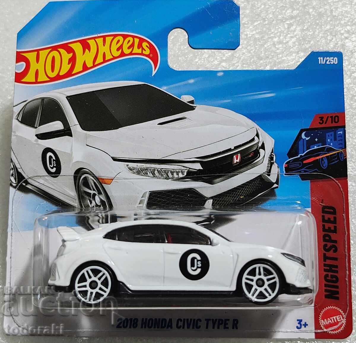 Hot Wheels 2018 Honda Civic Type R Хот Уилс 1:64 Хонда
