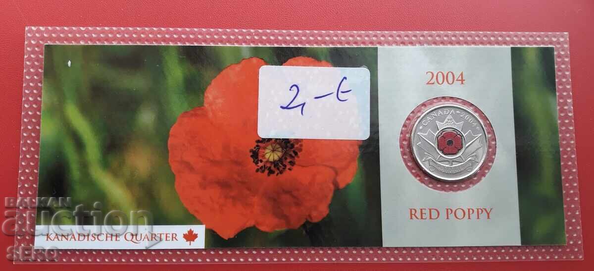 Canada - 1/4 Dollar 2004 - Colored