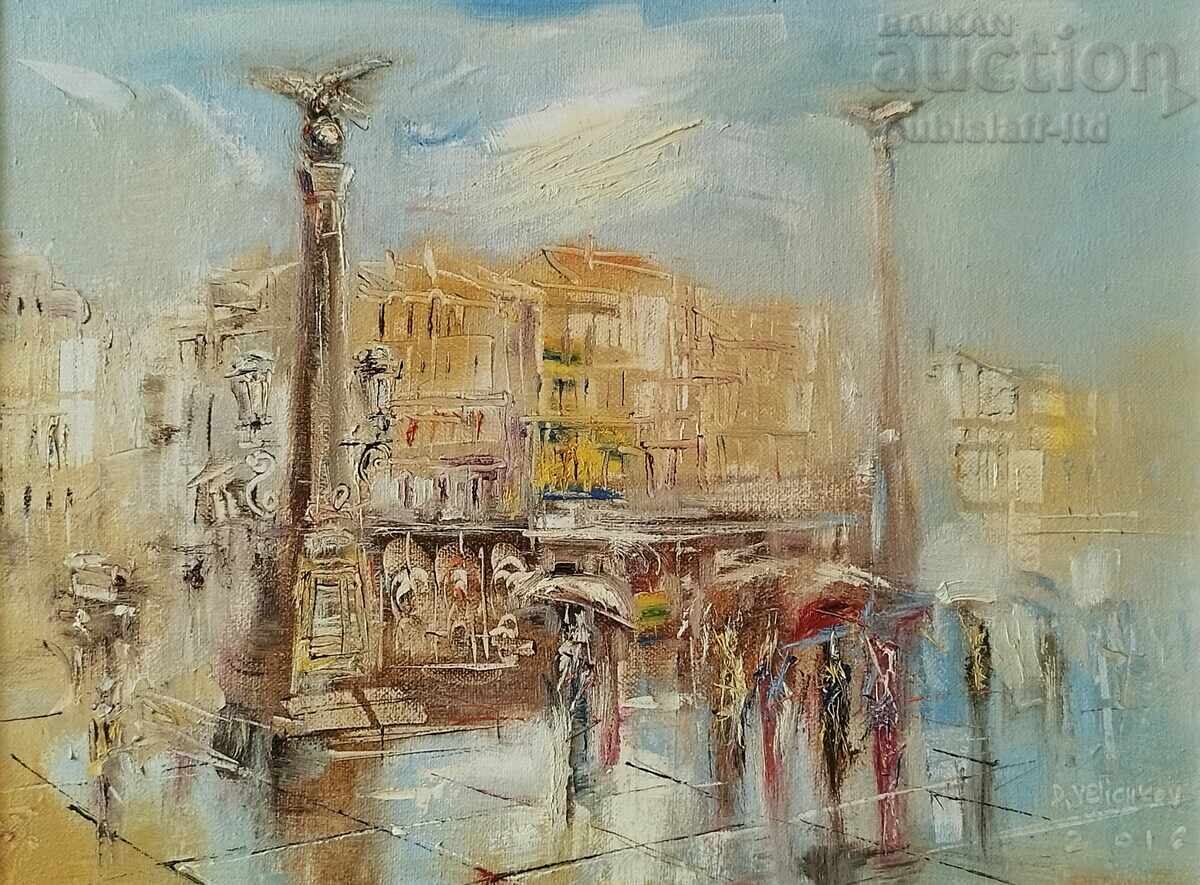 Painting "Sofia", artist Dimitar Velichkov, 2016 with price 550.00 BGN | € 281.21 Painting "Sofia", artist Dimitar Velichkov, 2016 with price 550.00 BGN | € 281.21