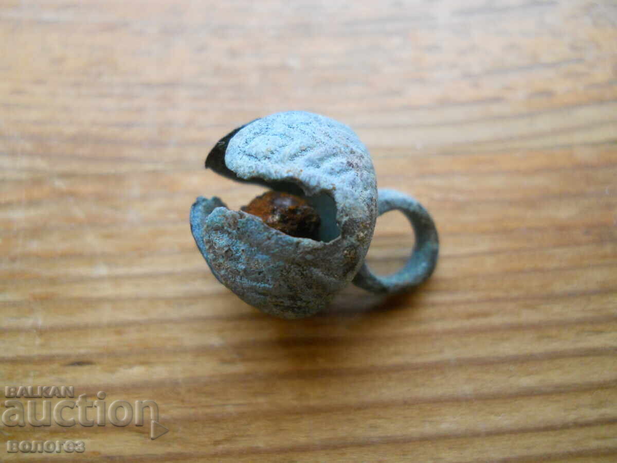 Бронзово звънче от конска сбруя тип лешник - ХІХ век
