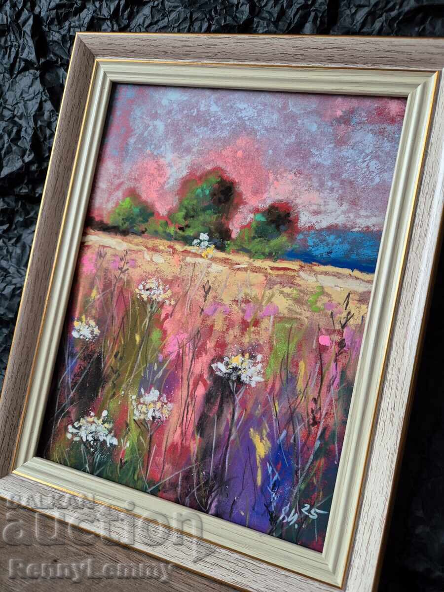 Climbing, pastel painting, original with price 65.00 BGN | € 33.23