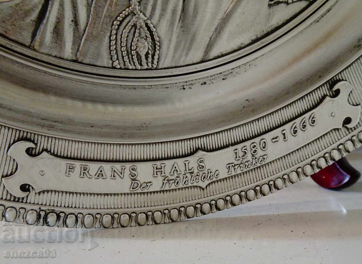 Auction  Kalaena plate The Merry Drinker, Frans Hals, WMF, Baroque