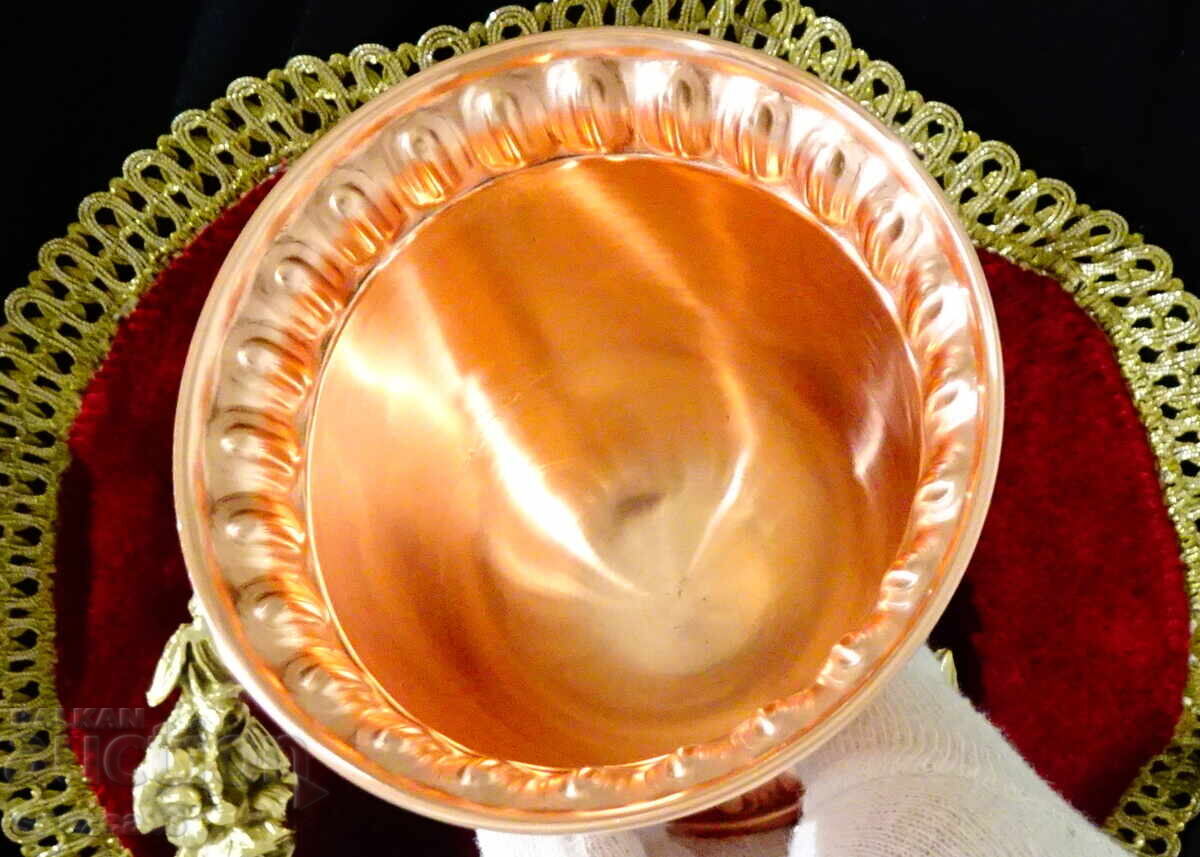 Auction  Copper goblet, copper wine glass, pure red copper 300 ml