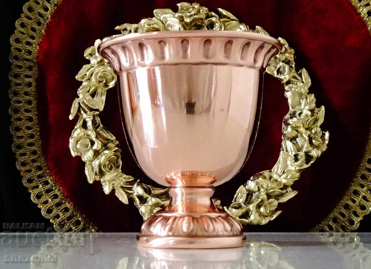 Copper goblet, copper wine glass, pure red copper 300 ml - 6