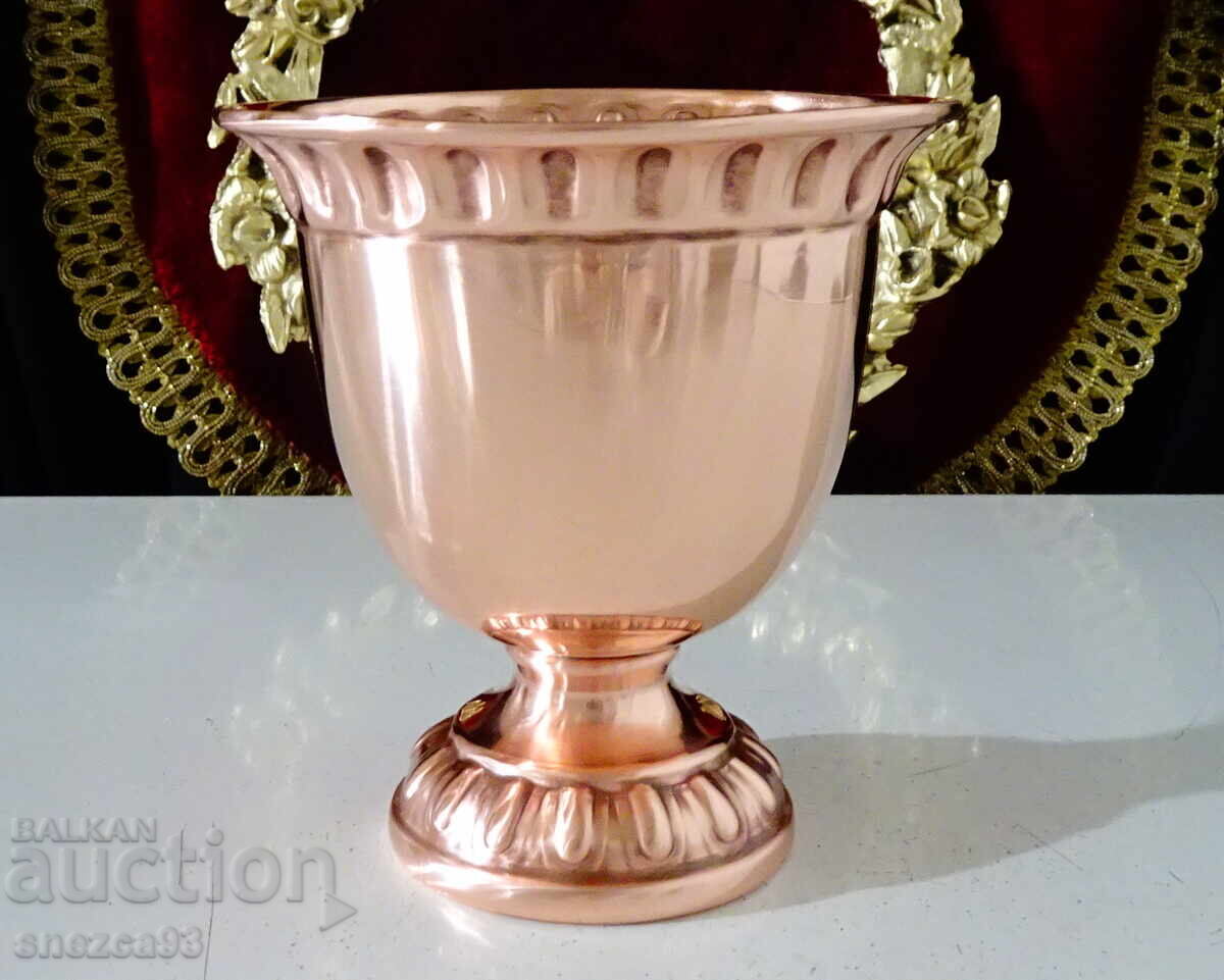 Copper goblet, copper wine glass, pure red copper 300 ml